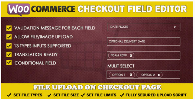 Plugin 5 - WooCommerce Checkout Field Editor - Top 5 WooCommerce Checkout Field Editor Plugins for Sellers