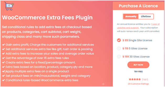 WooCommerce Extra Fees Plugin by the DotStore