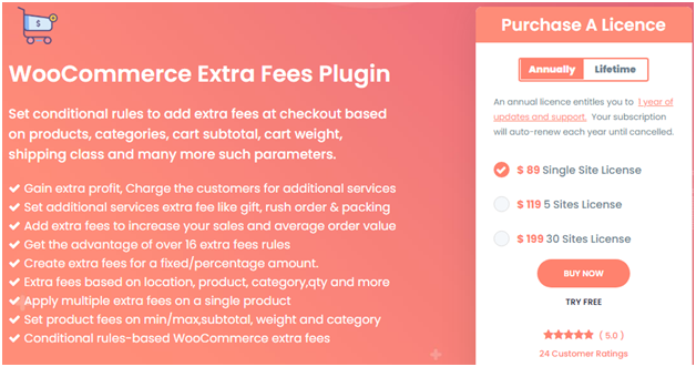 Top 14 Best WooCommerce Extra fees Plugin listing 1 WooCommerce Extra Fees Plugin by the DotStore