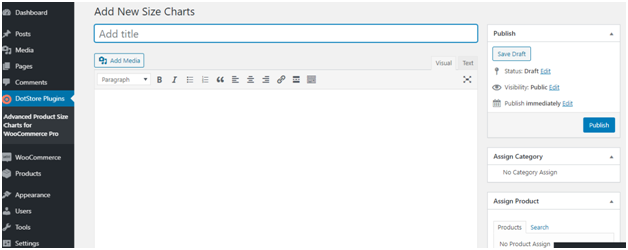 Figure 3 - Adding details like title, description, etc. to your Product Size Guide