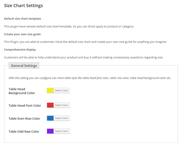 Figure 12 - Display options