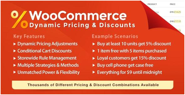 WooCommerce Dynamic Pricing and Discounts plugin