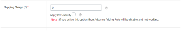 Apply Free Shipping for Specific WooCommerce Products 1 Figure 1: Set Shipping Charge as Zero