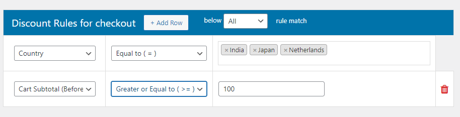 How to Create a First Order Discount in WooCommerce? 7 Subtotal range based discount