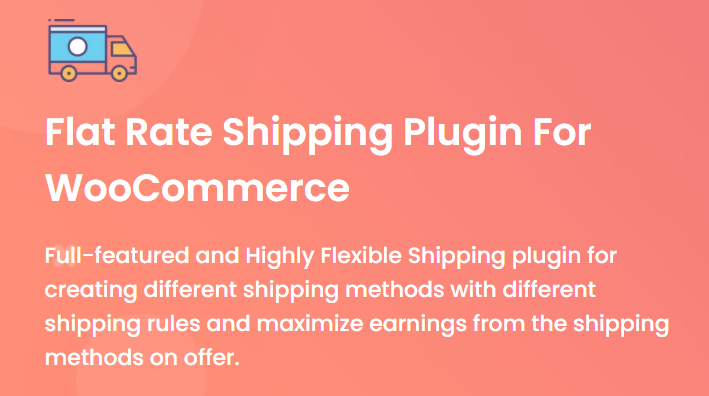 Flat rate shipping plugin