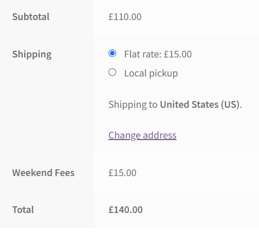 Fees without discount coupon
