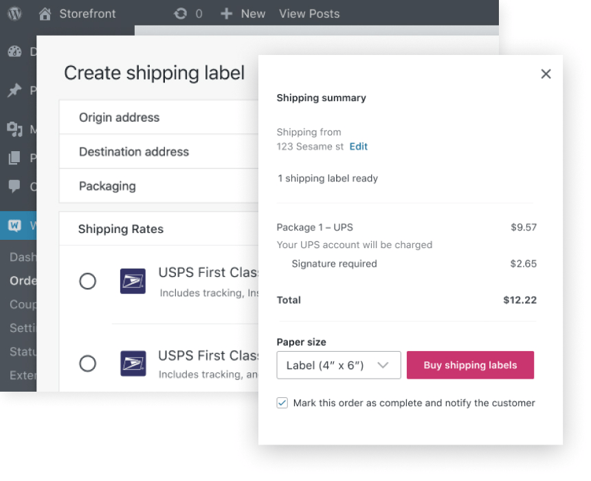 Setting up shipping properties within WooCommerce