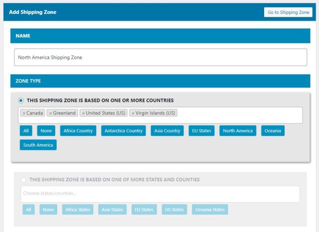 WooCommerce Flat Rate Shipping: How To Setup with Plugins 6 Adding a new shipping zone with the Flat Rate Shipping Plugin