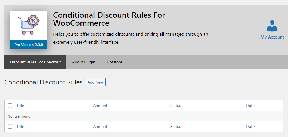How Do I Set Up Tiered Pricing For WooCommerce Products? (Complete Guide) 2 Conditional Discount Rules for WooCommerce dashboard