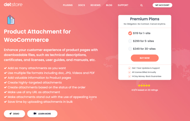 Comparing The Best WooCommerce File Upload Plugins for 2022 1 Product Attachment for WooCommerce