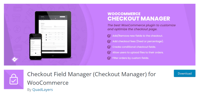 Checkout Field Manager for WooCommerce