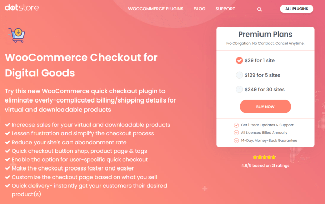 WooCommerce Checkout for Digital Goods