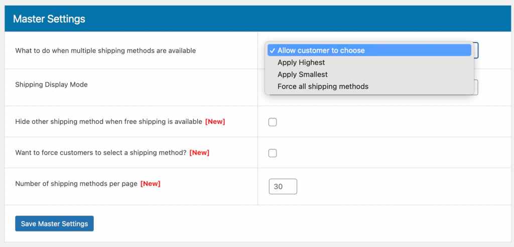 How to Set Up Per-Product Shipping in WooCommerce 8 Master settings for the advanced flat rate shipping plugin
